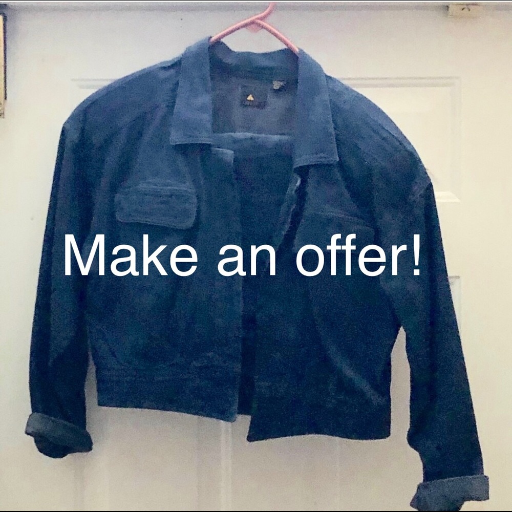 Liz Claiborne Denim Jacket and Skirt Set